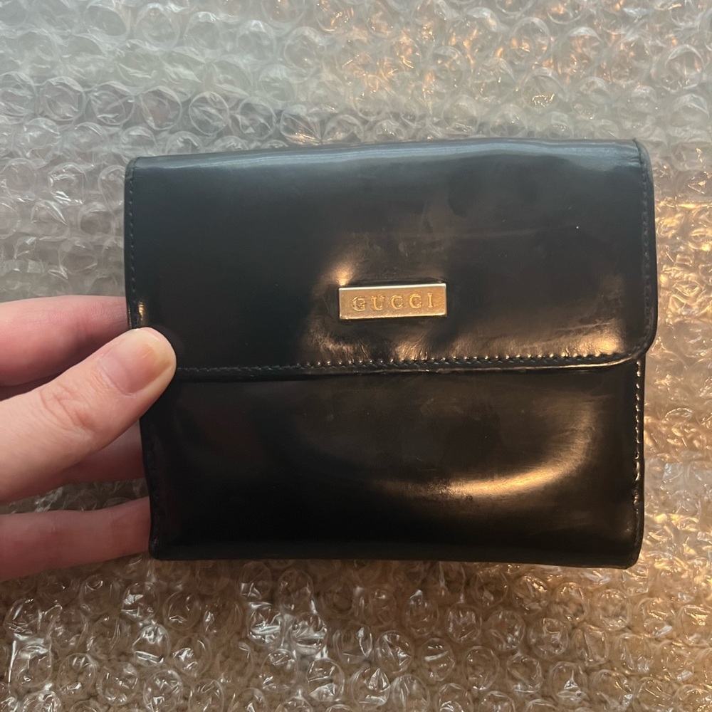 PATENT LEATHER GUCCI TOM FORD WALLET